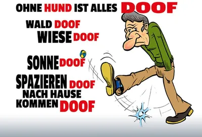 Produktbild von vianmo Holzschild 30x40 cm ohne Hund ist alles doof