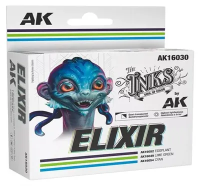 Zdjęcie produktu dla AK Interactive AK16030 – Zestaw farb Elixir 3 x 30 ml – nowy
