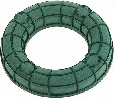 Produktbild von Nass - Steckschaum - Ring m. Gitter, 20 cm , Kranz, Steckmasse