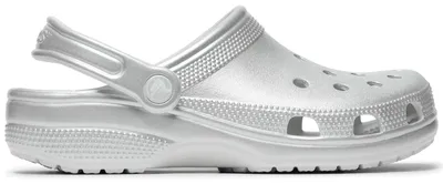 Imagen del producto de Crocs Classic, chanclas uni con detalles metálicos, color plateado "Moonlight", referencia 214010-1NK, talla 39-40 (UE)