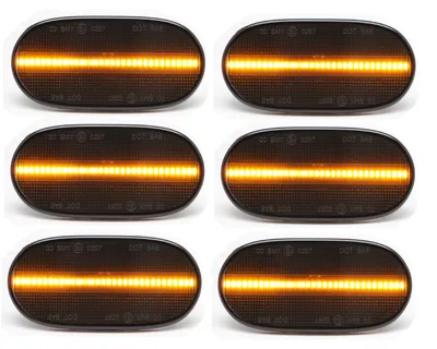 Für Mercedes Sprinter W907 W910 2018- 6x LED Seitenmarkierungsleuchten Schwarz in der Farbe Schwarz von Goingfast