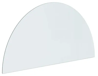 Image de vidaXL Foyer d'extérieur avec plateau en verre transparent 1000 x 500 mm