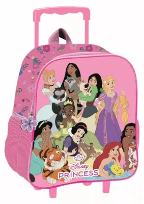 Produktbild von Disney Prinzessin Blossom rollbarer 3D Kindergarten-Rucksack, Tasche 32 cm