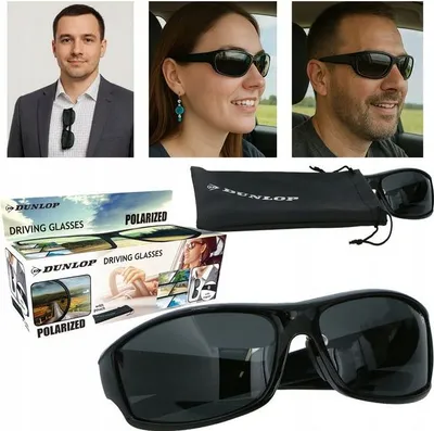 Zdjęcie produktu dla Okulary Dla Kierowców Polaryzacyjne Do Jazdy Redukują Odblaski Dunlop