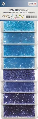 Obrázek produktu pro Glorex Rocailles/pins modrá směs