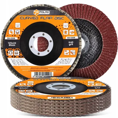 Produktbild von Polax Lamellenschleifscheiben 125mm P40 Schleifscheibe 5 Stück