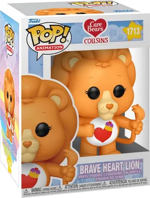 A Funko Pop! Animation Brave Heart Lion vinyl figure in its packaging.