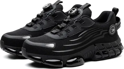 Produktbild von Anti-Smash & Puncture Safety Shoes, Rotating Buckle Laces, Breathable Fly Weave Work Shoes