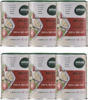 Produktbild von Naturata Melasse Hefeflocken, 100 % -Hefe (6 x 100 gr)