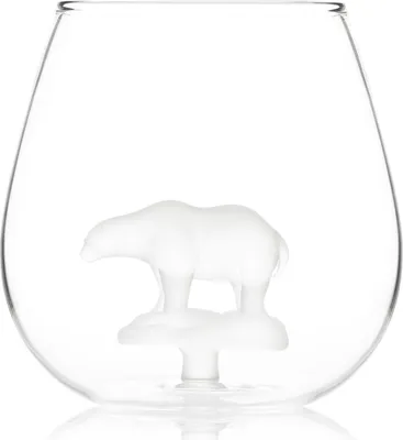 Produktbild von Eisbär Glas - Trinkglas mit Polarbär auf Eisscholle