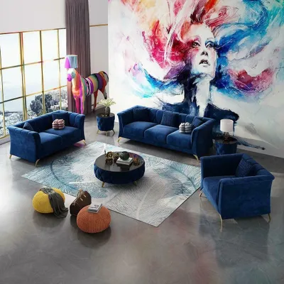 Zdjęcie produktu dla Sofagarnitur Designer Moderne Set Chesterfield JVmoebel