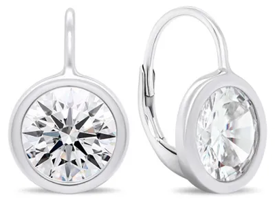 Immagine prodotto di Eleganti orecchini in argento con zirconi trasparenti EA383W