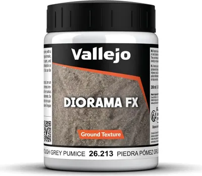 Immagine prodotto di Vallejo Diorama FX Pittura Acrilica Effetti Diorama Pietra Effetto Realistico, 200 ml. Per Simulazione di Texture di Terreno, Terra, Neve, Acqua e Fango per Modellismo