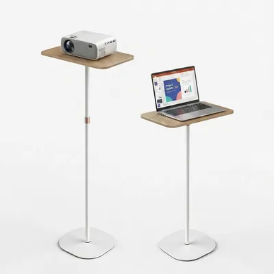 Image de Bureau debout réglable avec support pour ordinateur portable