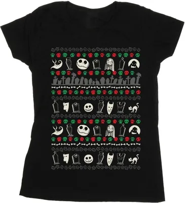 Produktbild von Disney - "Nightmare Before Christmas" T-Shirt für Damen BI35506 (XL) (Schwarz)