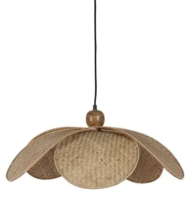 Produktbild von Natürliche Deckenleuchte – 63 x 63 x 30 cm – Fassung E27 – Aus Naturfasern