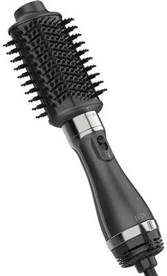 Image de Brosse à boucler électrique - Céramique - Rechargeable - Portable - Lisseur chauffant - Pour tous types de cheveux - Noir