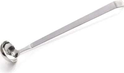 Produktbild von Schöpfkelle / Saucenkelle, CNS, matt, Lang oder kurz wählbar, mit Ausguss : 21 cm Variante: 21 cm