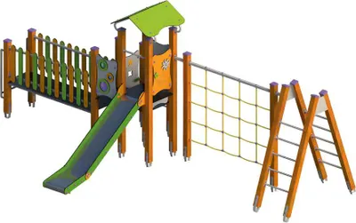 Immagine prodotto di Parco giochi Struttura di arrampicata Area giochi Parco giochi avventura all'aperto Alta qualità