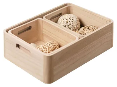 Produktbild von Schubladen-Organizer Pure, Holz, 3 Boxen
