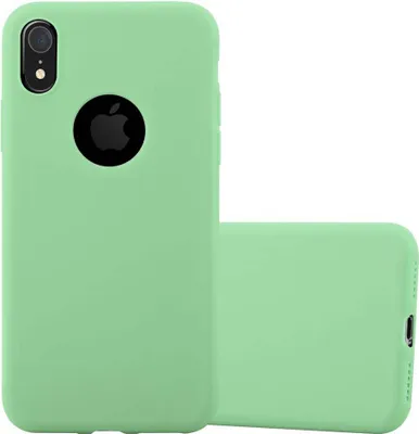 Immagine prodotto di Custodia Cadorabo per Apple iPhone XR custodia protettiva in verde custodia per cellulare TPU custodia in silicone cover