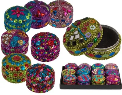 Produktbild von Out of the Blue Schmuckkästchen orientalisches Design ø4,5cm