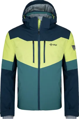 Imagen del producto de Chaqueta de esquí para hombre KILPI SION-M SM0110KI, color verde oscuro, talla XXL