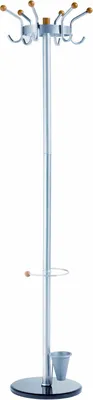 Produktbild von Alco Standgarderobe pulverschichtetes Metall 185 cm Ø 45 silber