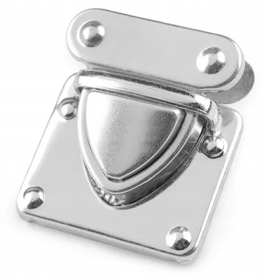 Produktbild von Stoklasa Taschenverschluss silberfarben Metall 36x33mm