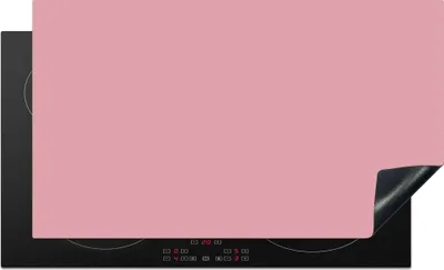 Produktbild von KitchenYeah© Herdabdeckplatte Rosa - Farben - Innenraum - Einfarbig - Farbe , 91x52cm, Küche Deko, Glaskeramikkochfeld Herdabdeckung, Abdeckplatte fùr Kochfeld