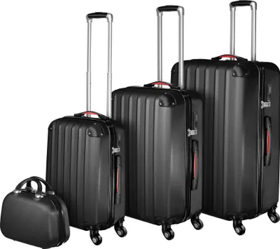 Produktbild von Hartschalenkoffer-Set Pucci 4-teilig, 3 Trolleys und Beauty-Case aus robustem ABS-Kunststoff