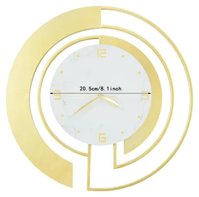 Obrázek produktu pro Nástěnná hodiny, moderní design, tichý quartzový mechanismus, BÍLÉ