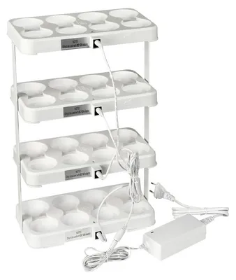 Produktbild von DUNI LED Mini Lamp Ladestation, 32 Stück 255 x 140 x 430 mm Weiß
