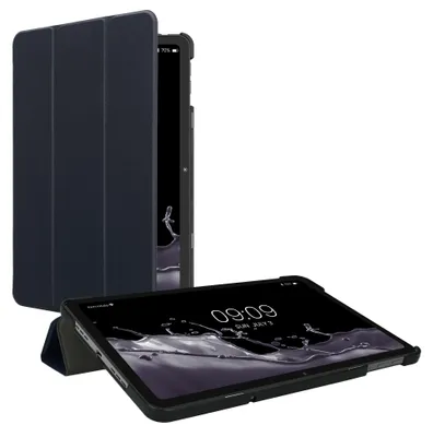 Produktbild von kwmobile Hülle kompatibel mit Oppo Pad Air - Smart Cover Tablet Case Schutzhülle - Stand - in Dunkelblau