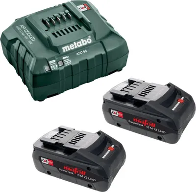 Produktbild von Metabo Akku Ladegerät ASC 55 18V 12V-36V 627044000 + 2x Mafell Akku 4,0 LiHD CAS