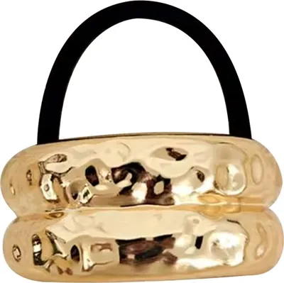 Immagine prodotto di Fascetta per capelli con doppio anello - Oro fino