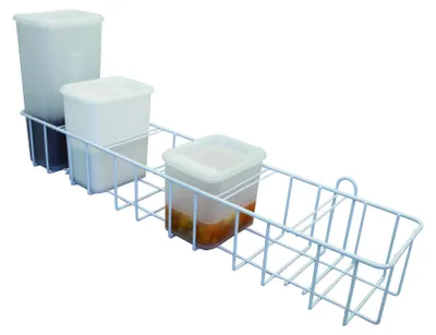 Obrázok produktu pre Držiak na zavesenie nádob – biely, vhodný pre nádoby s objemom 2 l, 3 l a 5 l.