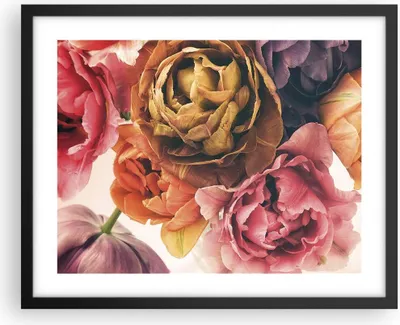 Produktbild von Gerahmtes Poster - Schwarzer Rahmen - Blumenstrauß Blumen Braut - 50x40 cm - Wand Bild - Wanddeko - Wandbilder - Kunstposter - Wandposter - Bilderrahmen - Bilder - Kunstdruck - P2BAA50x40-5025