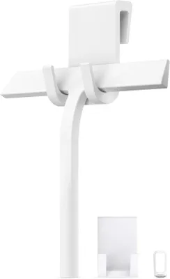 Produktbild von Famanu Duschabzieher mit Halter - ohne Bohren - 23 cm - weiß