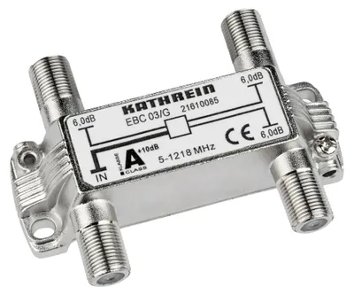 Produktbild von Kathrein EBC 03/G, 75 Ohm, 5 - 1218 MHz, Silber, 1 Stück(e), F, 74 mm