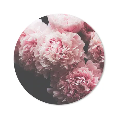 Produktbild von MuchoWow® Mauspad Mousepad Blumenstrauß aus rosa Pfingstrosen 50x50 cm - Mousepads - Maus Mat - Pad - Mausunterlage - Vinyl