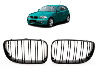 Immagine prodotto di Griglia radiatore nero lucido doppia barra SATZ adatta per BMW Serie 1 E81 E82 E87 E88