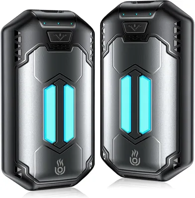 Productafbeelding van Elektrische handwarmers - Set van 2 - 6000 mAh - Oplaadbaar - 3 warmtestanden - Tot 15 uur warmte