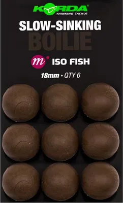 Productafbeelding van Korda Slow Sinking Boilie ISO Fish, 18 mm