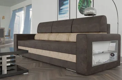 Obrázok produktu pre Pohovka s úložným priestorom EVERETT - hnedá / béžová
