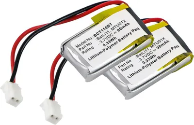 Image de CELLONIC 2x Batterie pour Domotique / Smart Home Compatible avec diagral DIAG44ACX, TF410X, Compatible avec D5141, Compatible avec Intercom MTU01X - (90mAh, 3.7V)