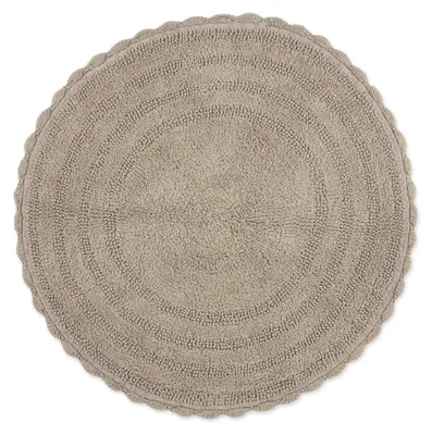Productafbeelding van Omkeerbare badmat, rond, diameter 70 cm, grijs