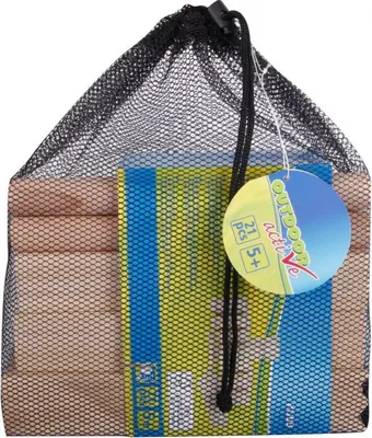 Zdjęcie produktu dla Szwedzkie szachy Kubb 21-częściowe w sieci