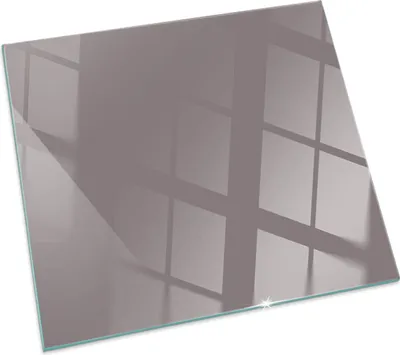 Produktbild von Farbe Beige – Glasbodenplatte für – Kaminofen – Kaminplatte Glas – Schutzglas – Funkenschutzplatte –Glasbodenplatte Feuerfeste – Hitzeschutzplatte – Bodenschutz aus Glas – 50x50 cm