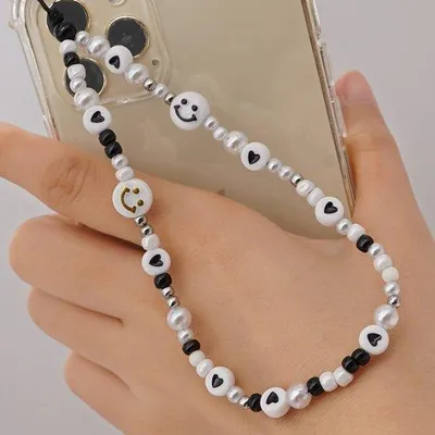 Productafbeelding van Dailygoods- Telefoonkoord Antiverlies - Telefoonkoord Kralen